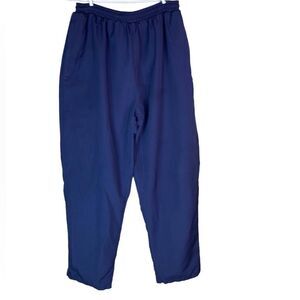 Kobe Bryant Mens Sz XL Blue Drawstring Elastic Zip Pockets Lined Track Pants